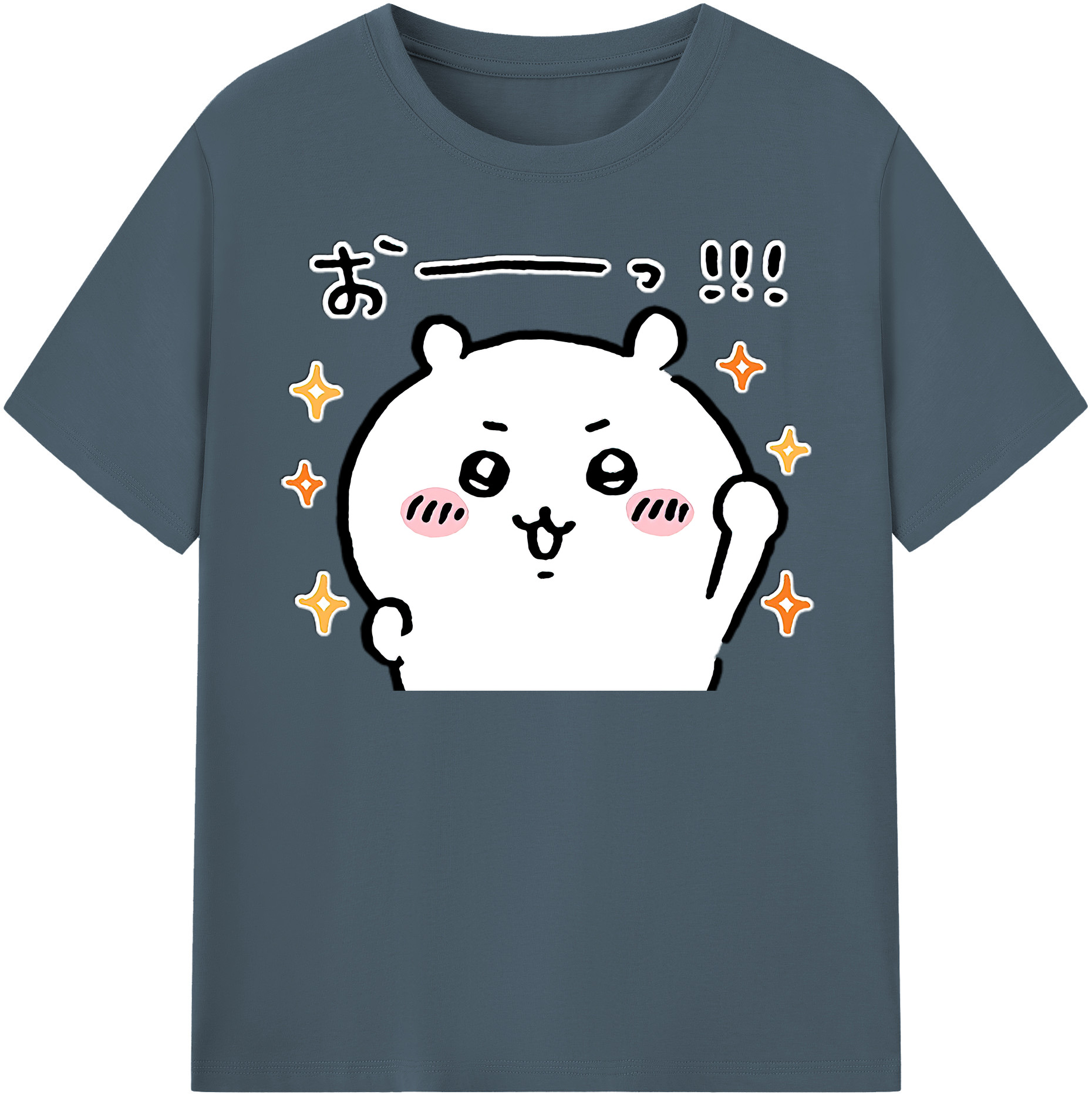 （画像用） ちいかわ ちいかわ Chii-kawa chiikawa 綿100％半袖Tシャツ（フロントプリント）